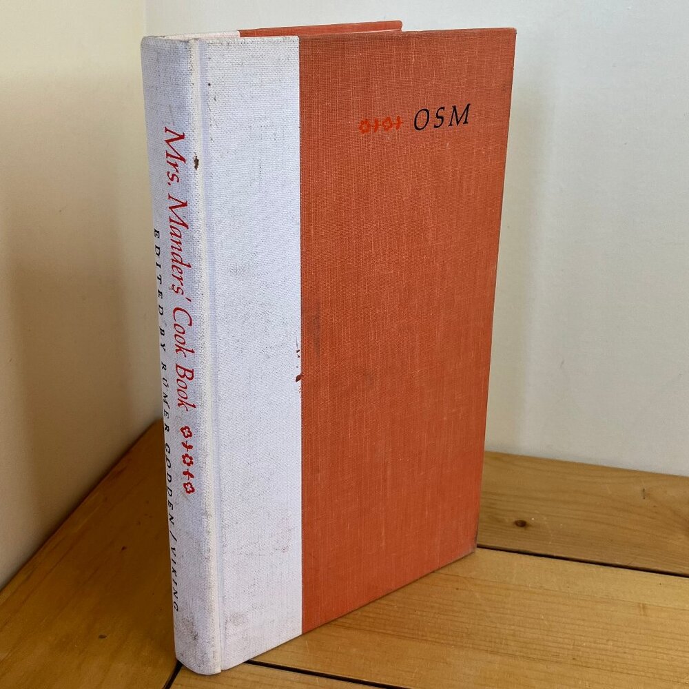 Mrs Manders Cook Book Hardcover 1968 Edition Olga Sarah Manders Rumer Godden